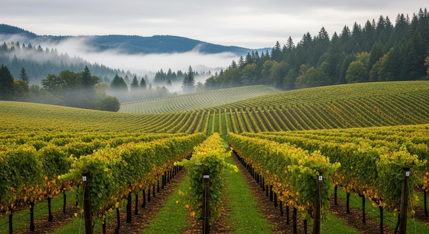 Loire Valley vineyards along the river