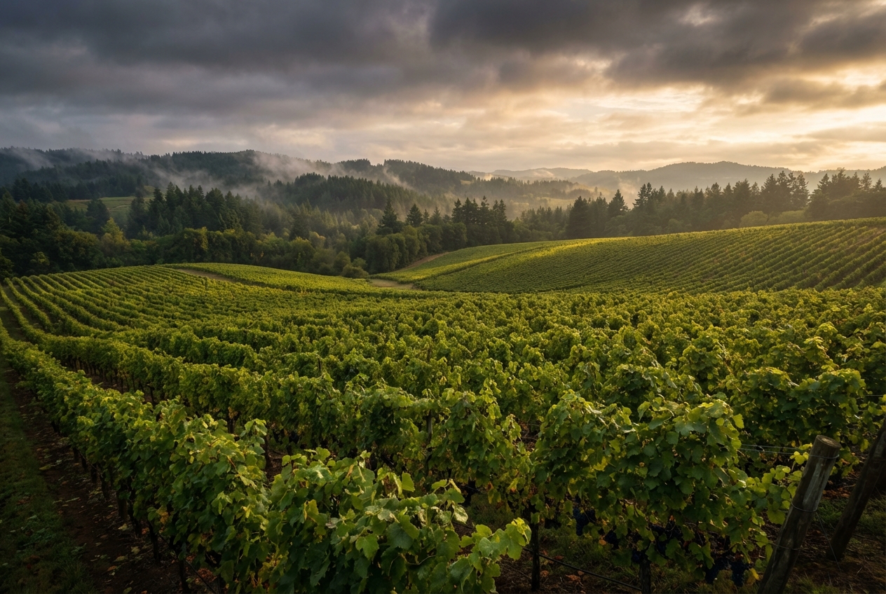 Willamette Valley Oregon vineyards