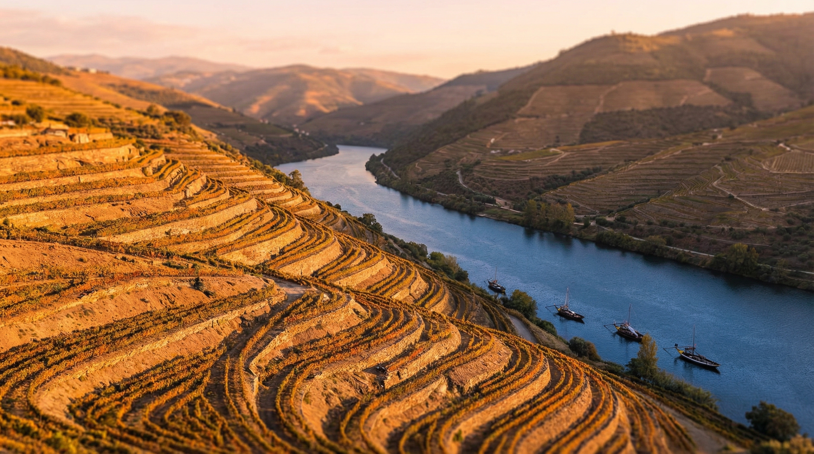 Terraced vineyards of the Douro Valley