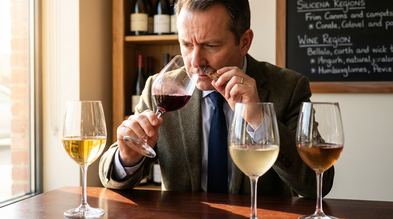 Close-up of a damaged natural cork showing mold contamination that causes TCA cork taint