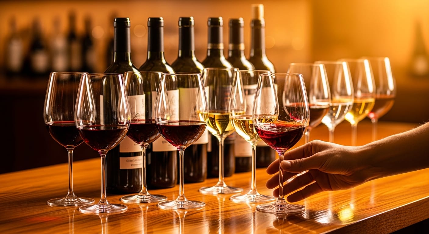 Wine glass inspection for faults