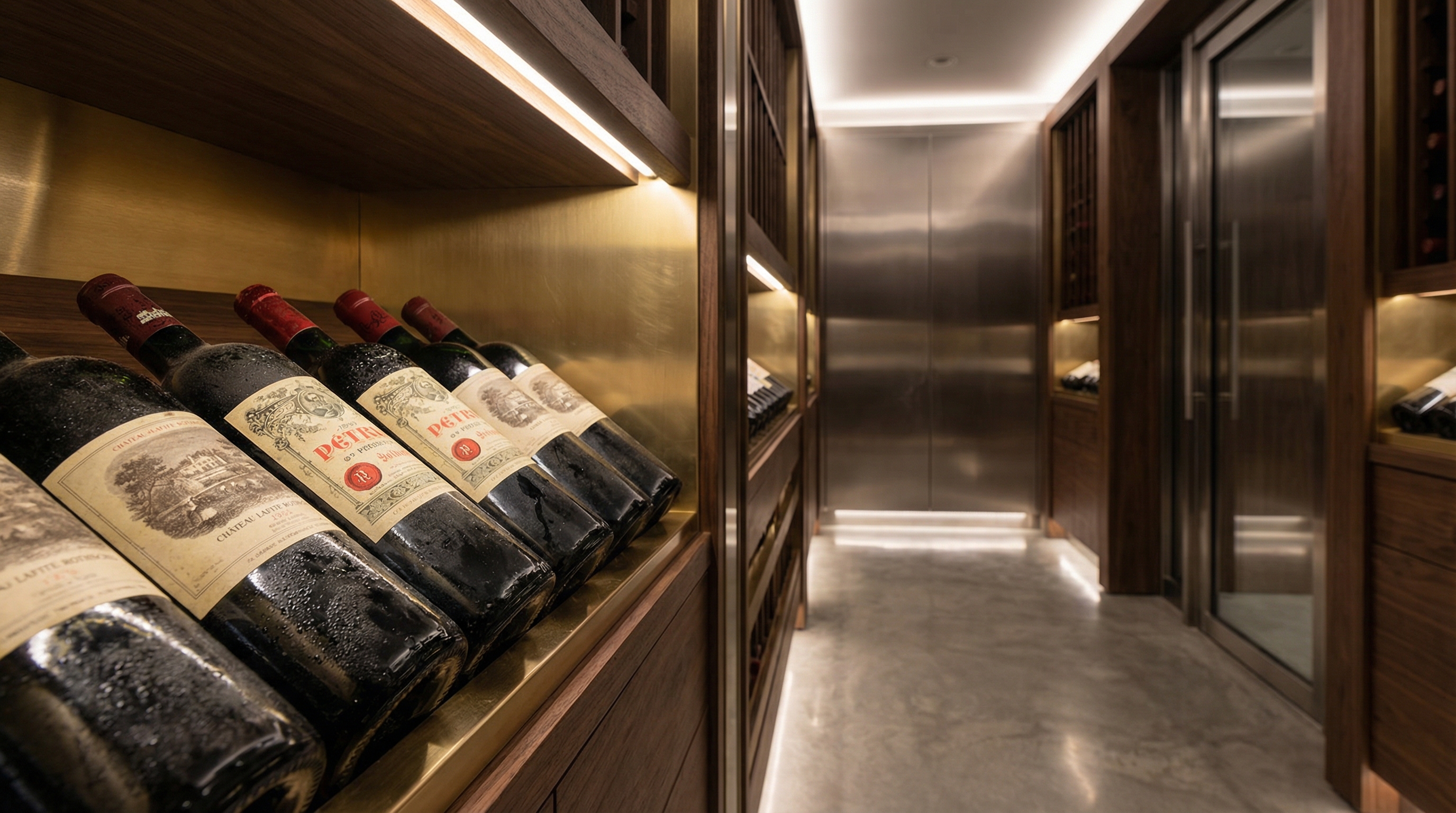 Temperature-controlled fine wine warehouse